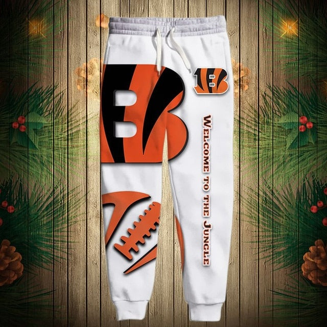 Cincinnati Bengals Zigzag Casual 3D Sweatpants