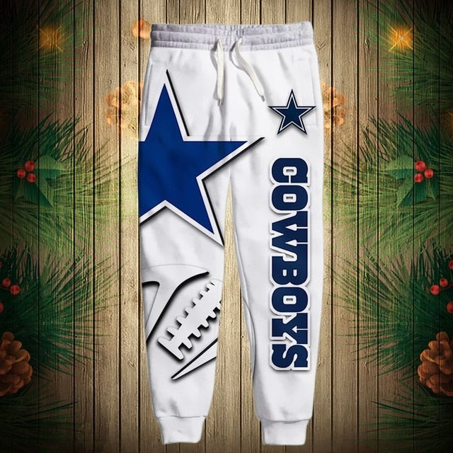 Dallas Cowboys Zigzag Casual 3D Sweatpants