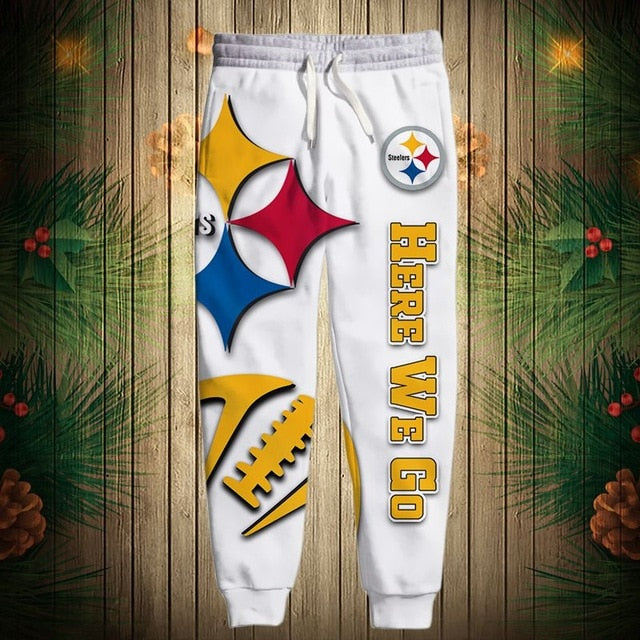 Pittsburgh Steelers Zigzag Casual 3D Sweatpants