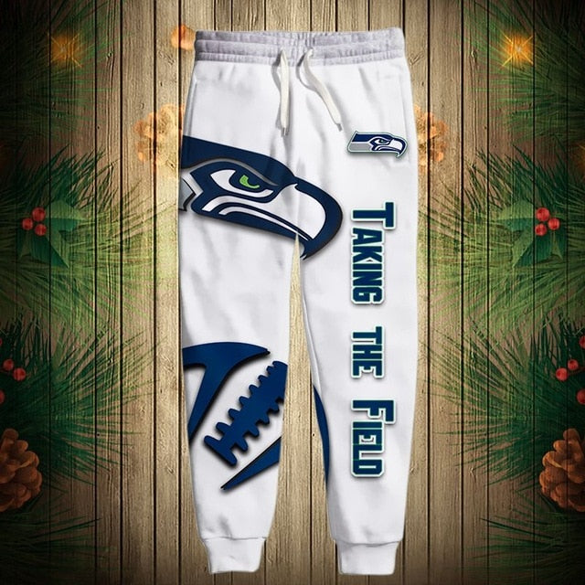 Seattle Seahawks Zigzag Casual 3D Sweatpants