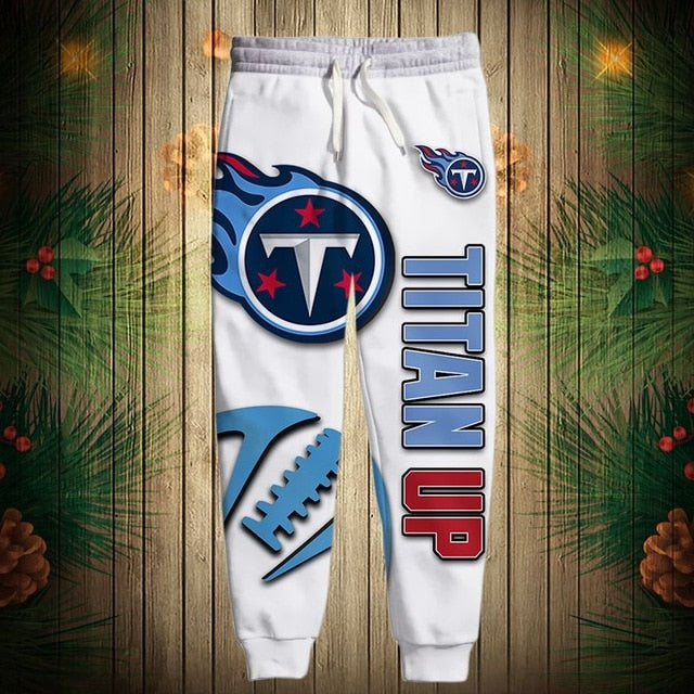 Tennessee Titans Zigzag Casual 3D Sweatpants