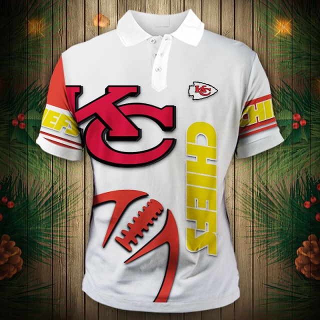 Kansas City Chiefs Zigzag Casual Polo Shirt