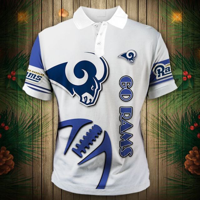 Los Angeles Rams Zigzag Casual Polo Shirt