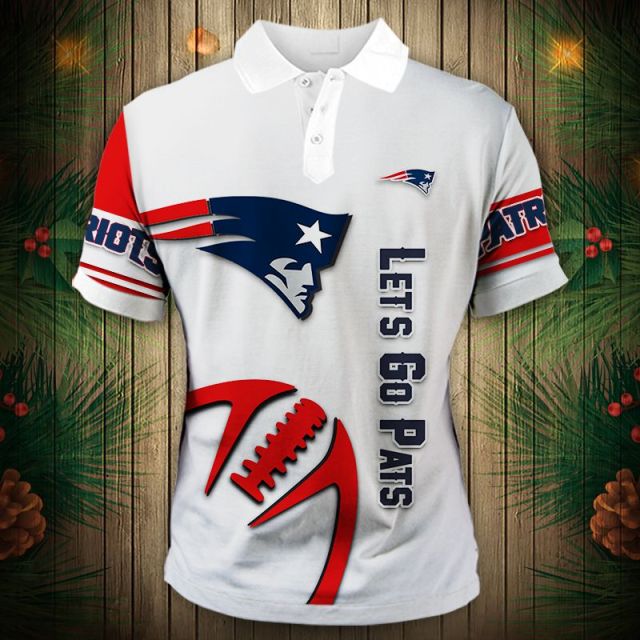 New England Patriots Zigzag Casual Polo Shirt