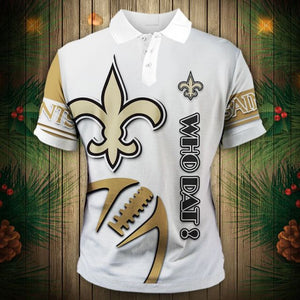 New Orleans Saints Zigzag Casual Polo Shirt
