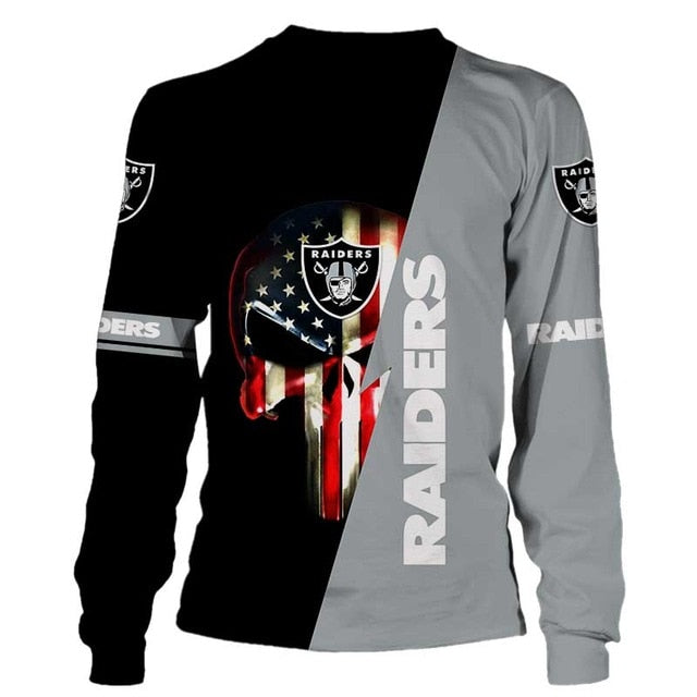 Las Vegas Raiders 3D Skull Pullover