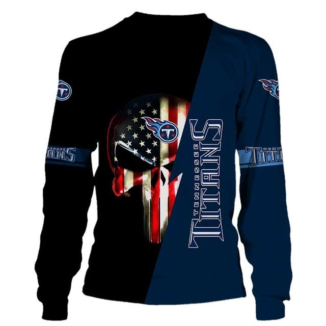 Tennessee Titans 3D Skull Pullover