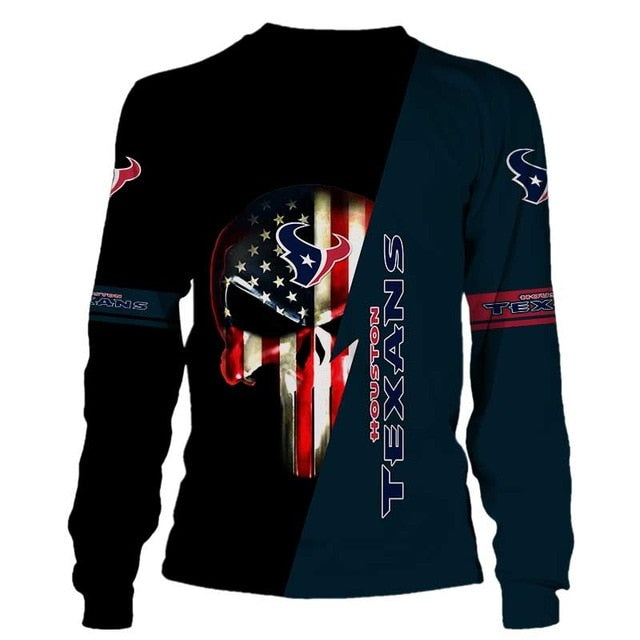 Houston Texans 3D Skull Pullover