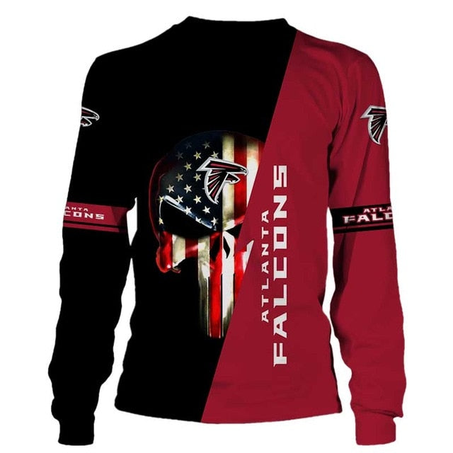 Atlanta Falcons 3D Skull Pullover