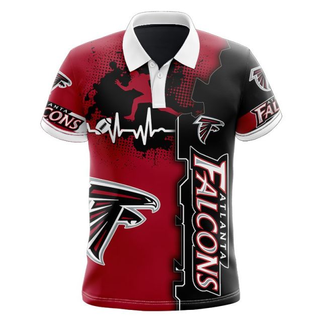 Atlanta Falcons Beating Curve Polo Shirt