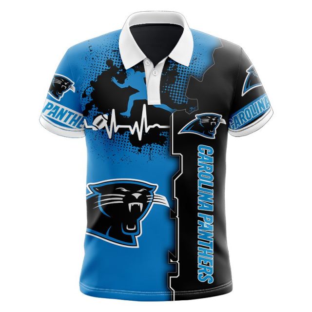 Carolina Panthers Beating Curve Polo Shirt