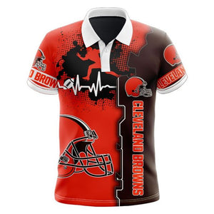 Cleveland Browns Beating Curve Polo Shirt