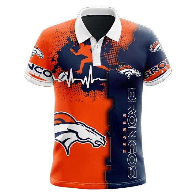 Denver Broncos Beating Curve Polo Shirt