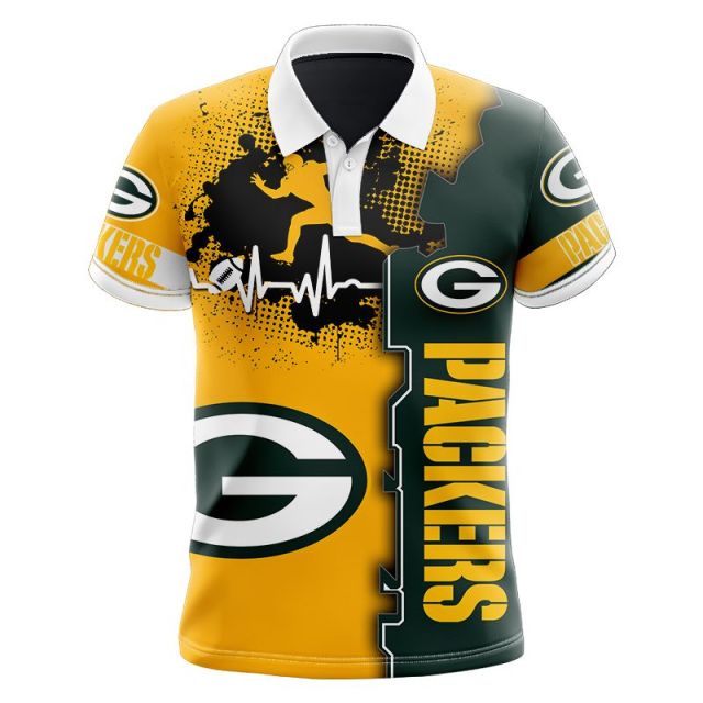 Green Bay Packers Beating Curve Polo Shirt