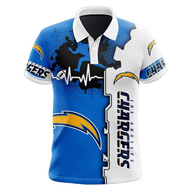 Los Angeles Chargers Beating Curve Polo Shirt