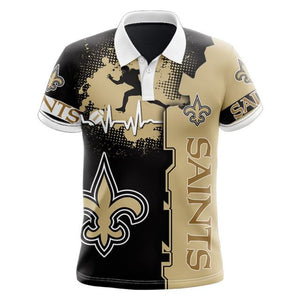 New Orleans Saints Beating Curve Polo Shirt