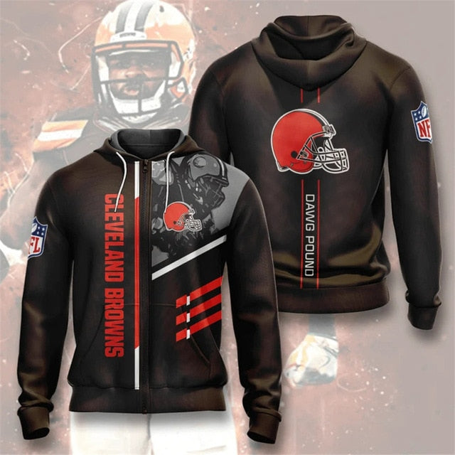 Cleveland Browns Casual Zipper Hoodie