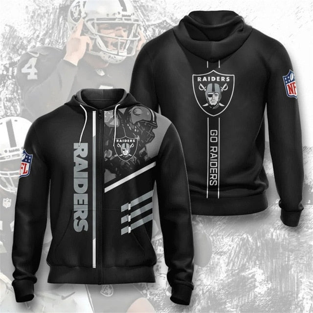 Las Vegas Raiders Casual Zipper Hoodie