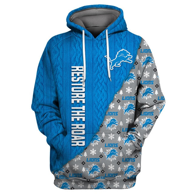 Detroit Lions Cool Christmas Hoodie