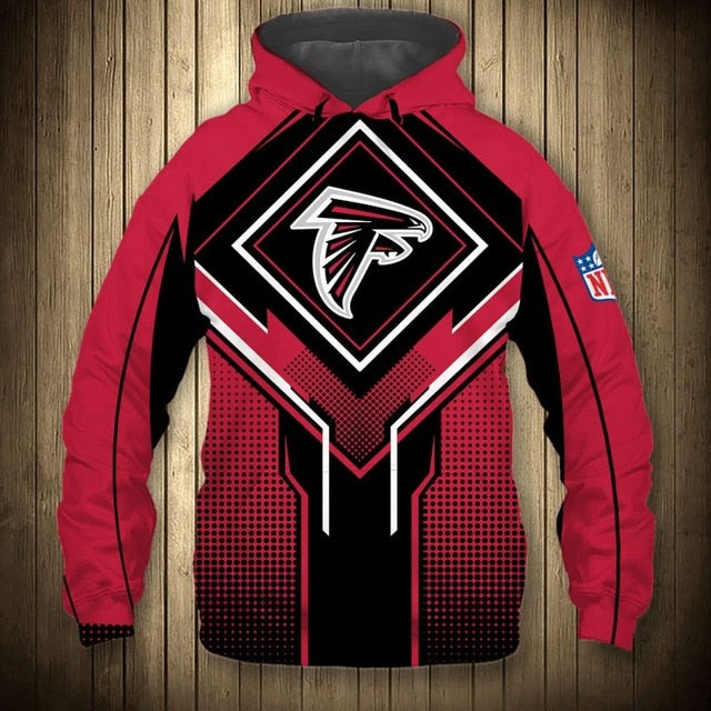 Atlanta Falcons Square Lattice Casual Hoodie