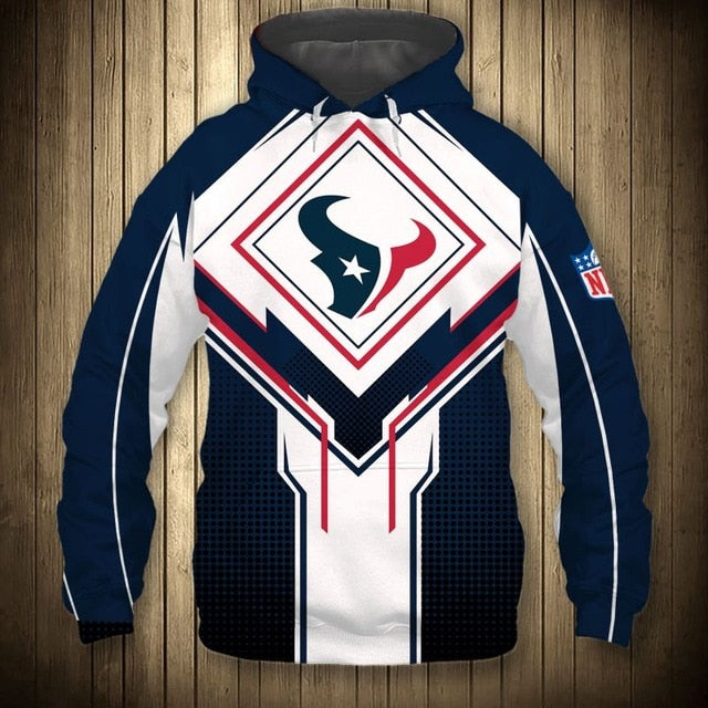 Houston Texans Square Lattice Casual Hoodie