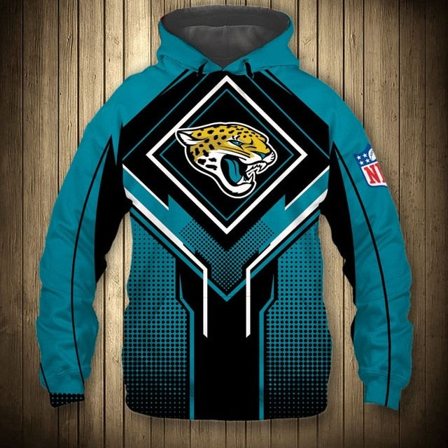 Jacksonville Jaguars Square Lattice Casual Hoodie