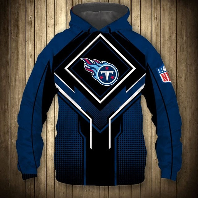 Tennessee Titans Square Lattice Casual Hoodie