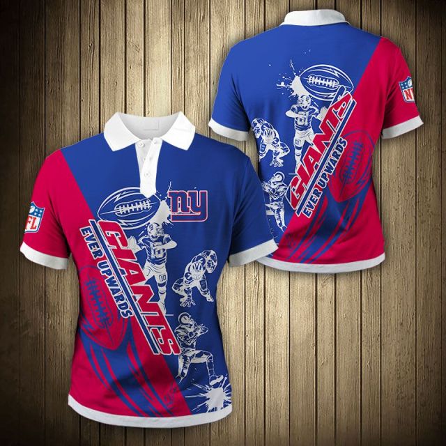 New York Giants Casual 3D Polo Shirt