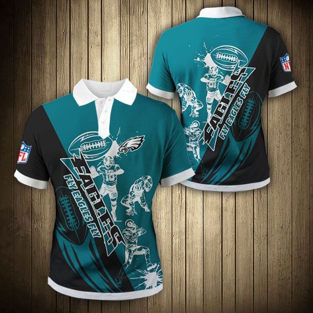 Philadelphia Eagles Casual 3D Polo Shirt