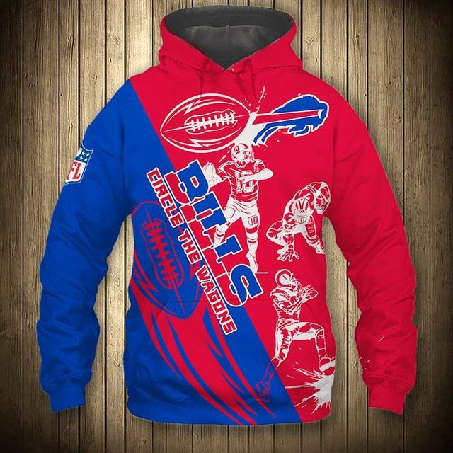 Buffalo Bills Casual 3D Hoodie