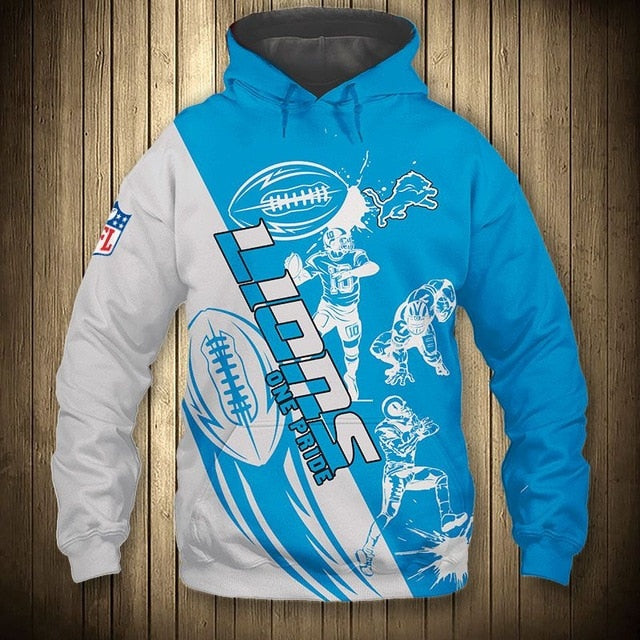 Detroit Lions Casual 3D Hoodie