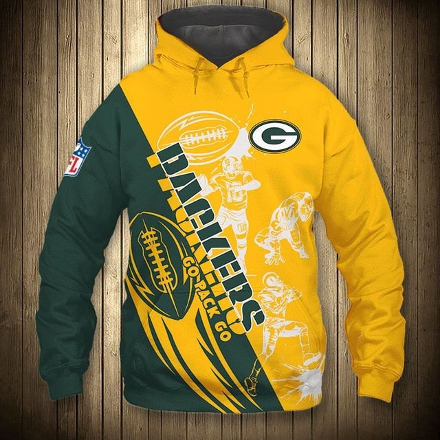 Green Bay Packers Casual 3D Hoodie