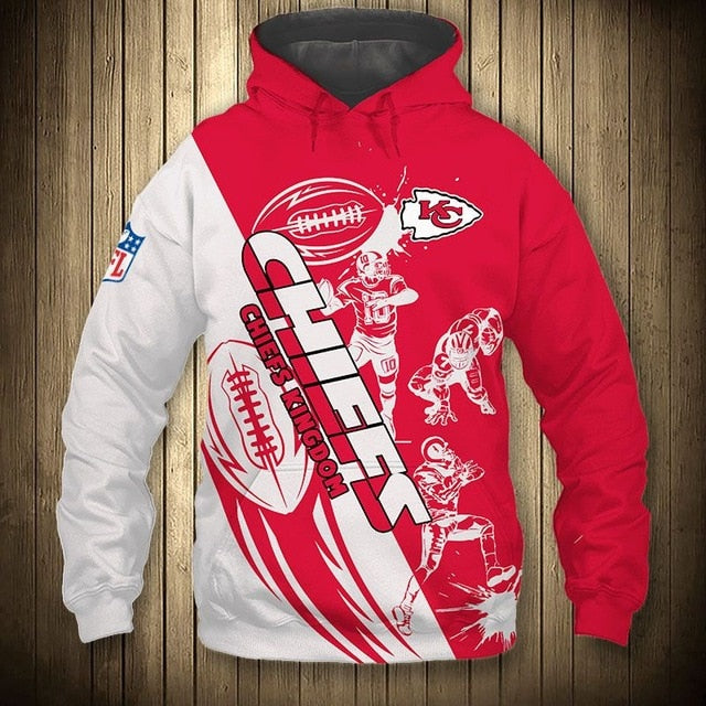 Kansas City Chiefs Casual 3D Hoodie