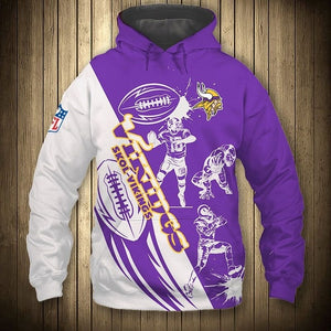 Minnesota Vikings Casual 3D Hoodie
