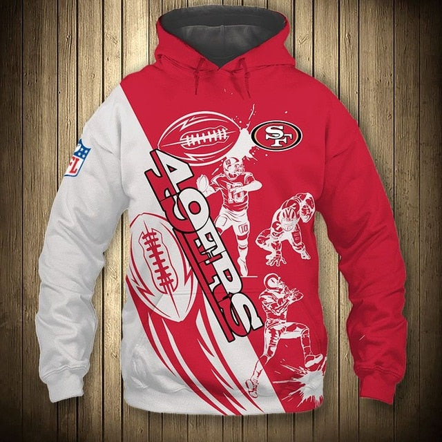 San Francisco 49ers Casual 3D Hoodie