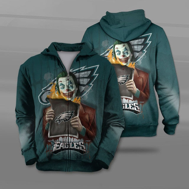 Philadelphia Eagles Joker Zipper Hoodie