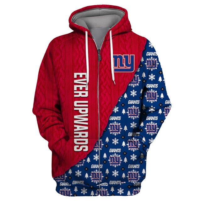 New York Giants Cool Christmas Zipper Hoodie