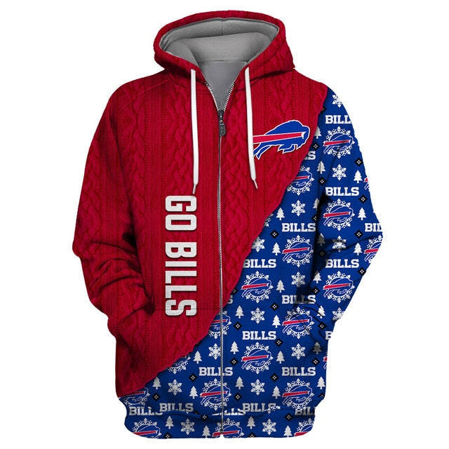 Buffalo Bills Cool Christmas Zipper Hoodie