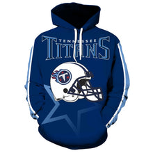 Load image into Gallery viewer, Tennessee Titans Helmet Casual Hoodie