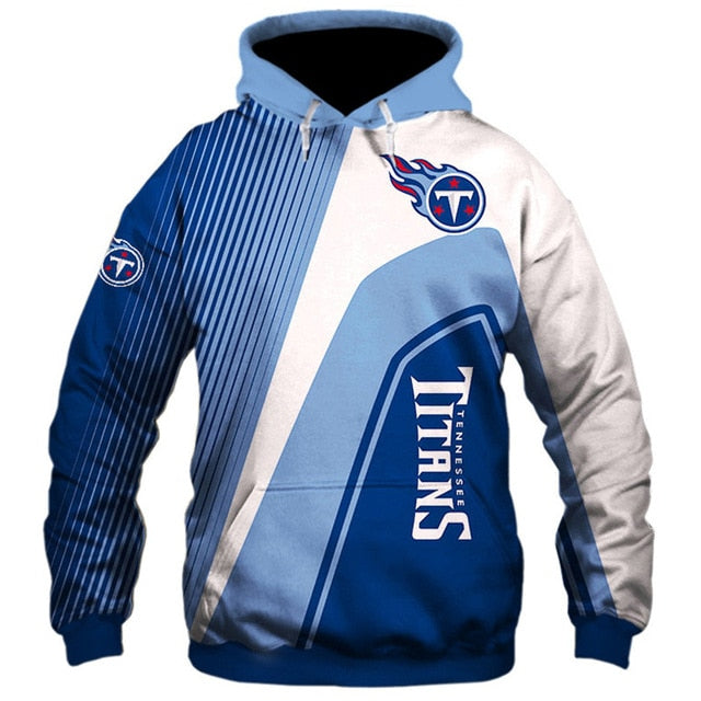 Tennessee Titans Casual 3D Hoodie