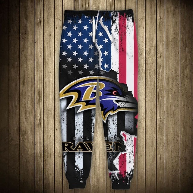 Baltimore Ravens American Flag Sweatpants