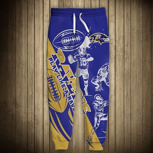 Baltimore Ravens Casual 3D Sweatpants