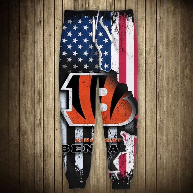 Cincinnati Bengals American Flag Sweatpants