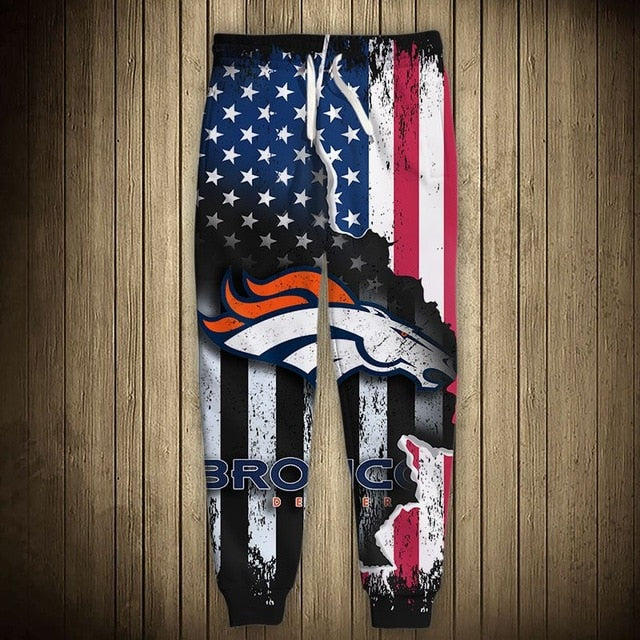 Denver Broncos American Flag Sweatpants