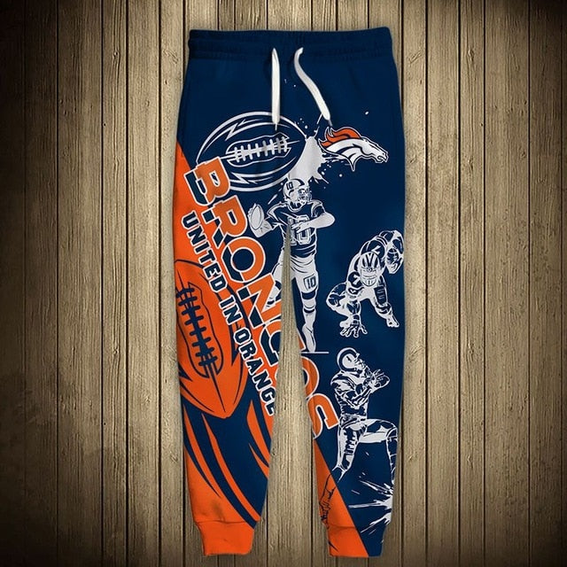 Denver Broncos Casual 3D Sweatpants