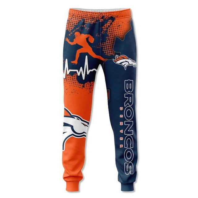 Denver Broncos Beating Curve 3D Sweatpants