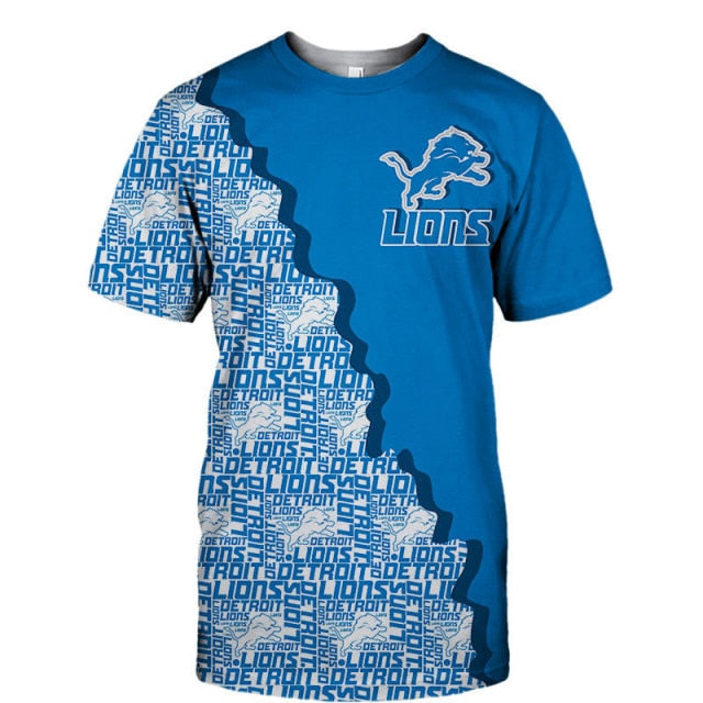 Detroit Lions Casual 3D T-Shirt