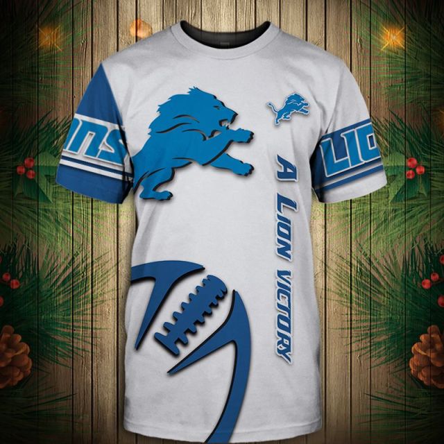 Detroit Lions Zigzag Casual T-Shirt