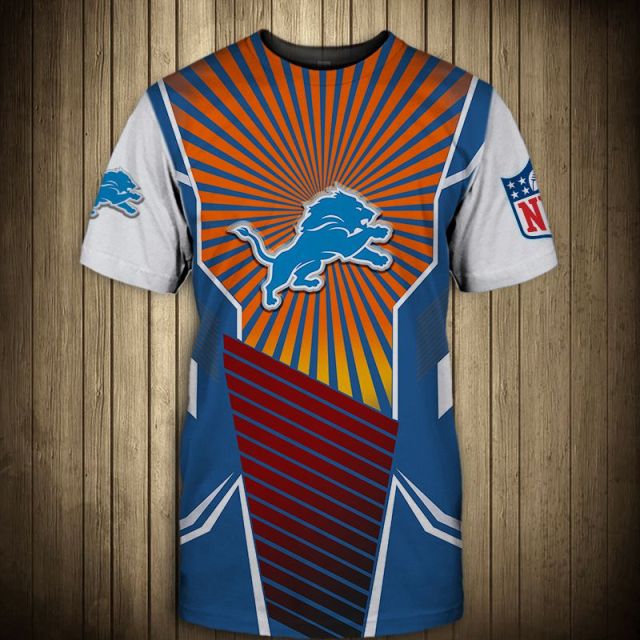 Detroit Lions Sunlight 3D T-Shirt