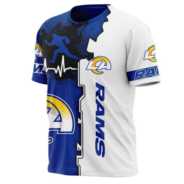 Los Angeles Rams Beating Curve T-shirts